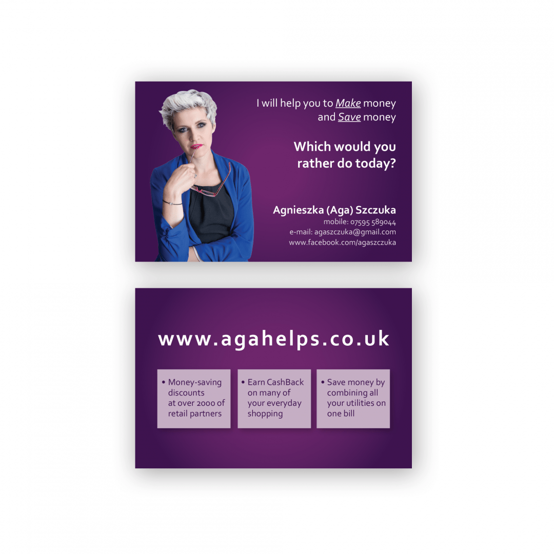 Business Cards, Stationery – Aga Helps