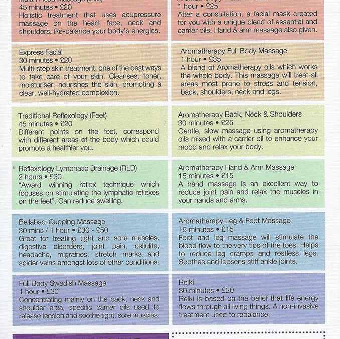 Price List – Jazzmine Roberts