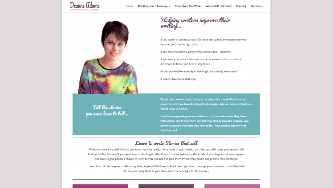 Website design – Deanne Adams