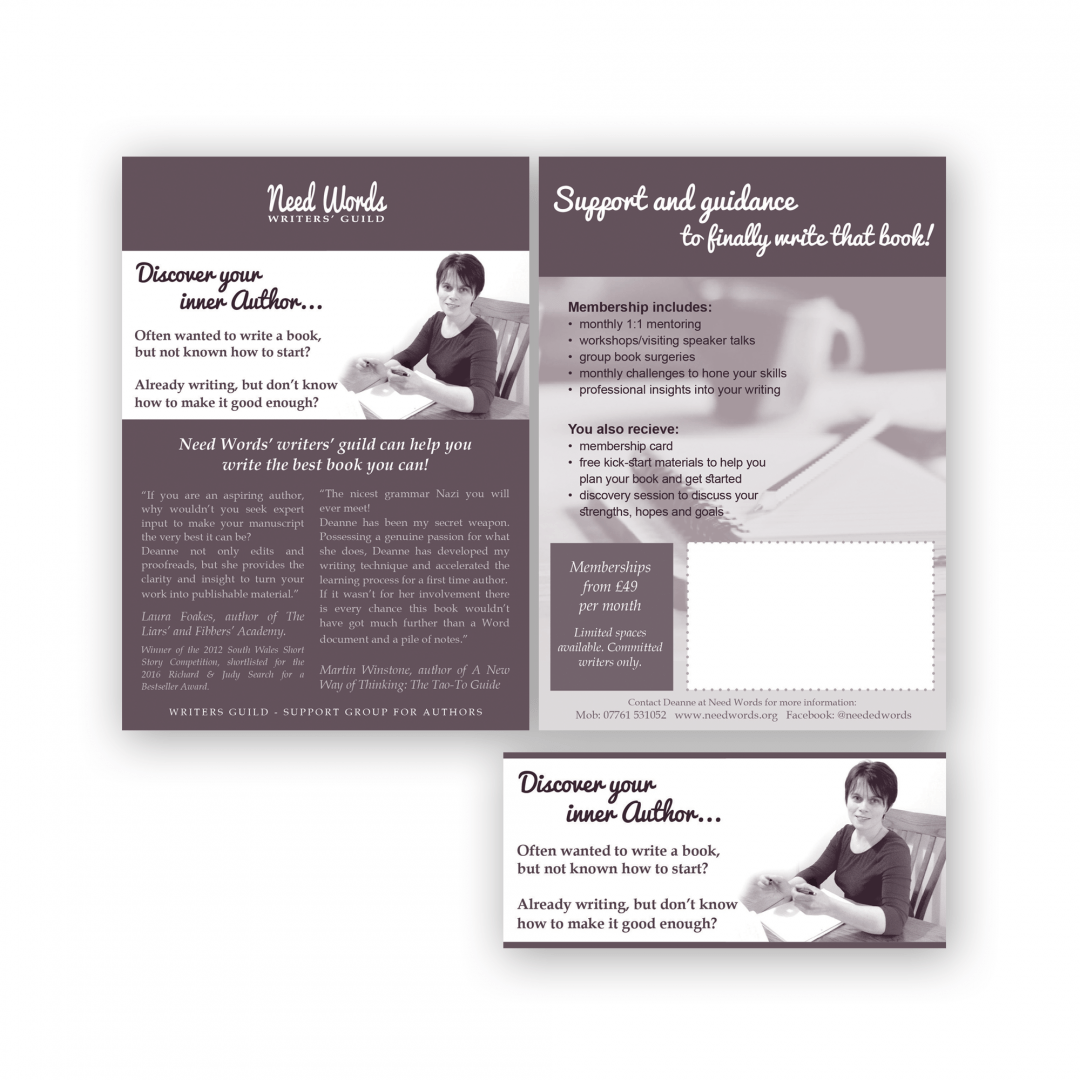 Flyer and social media – Need Words