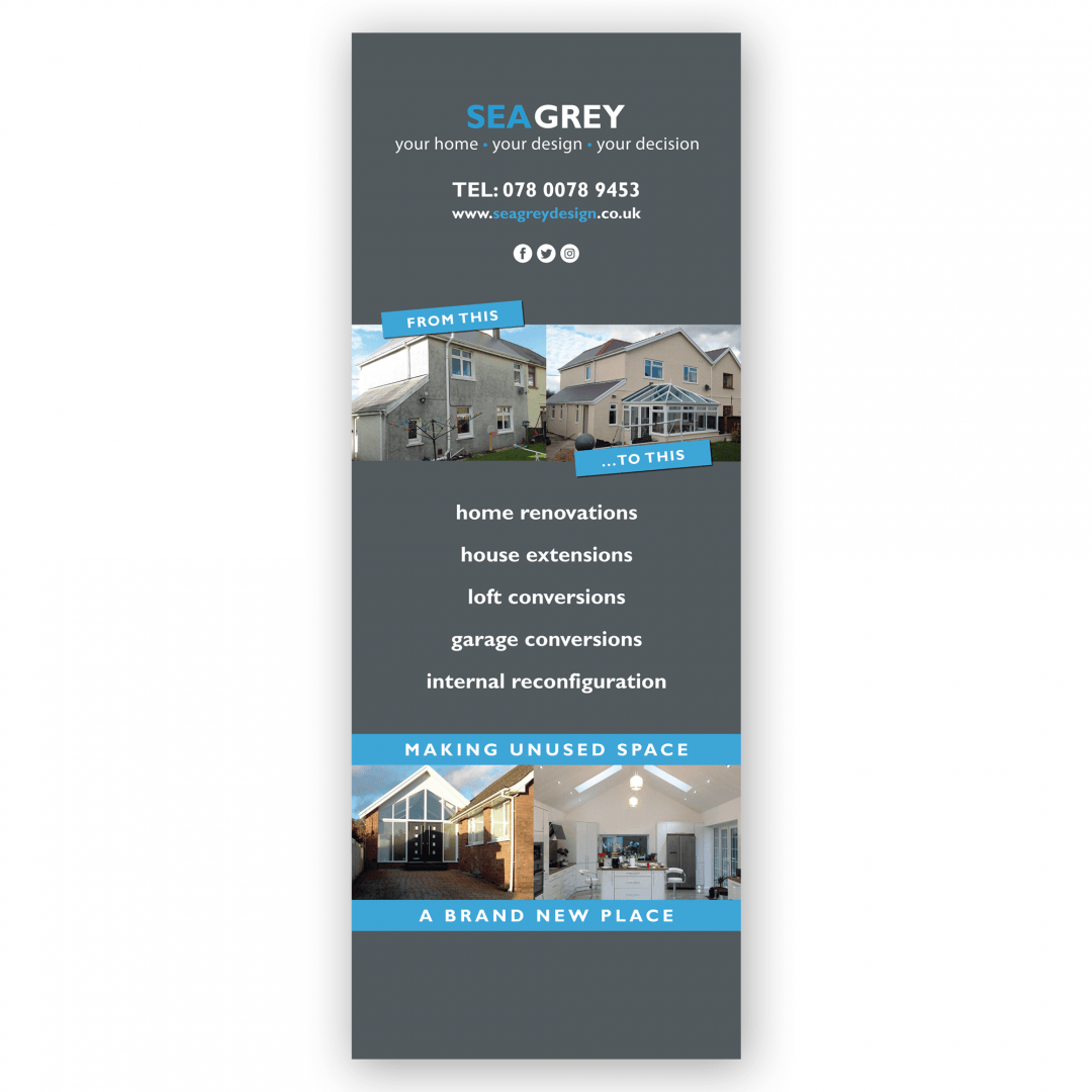 Roller Banner – Sea Grey Design